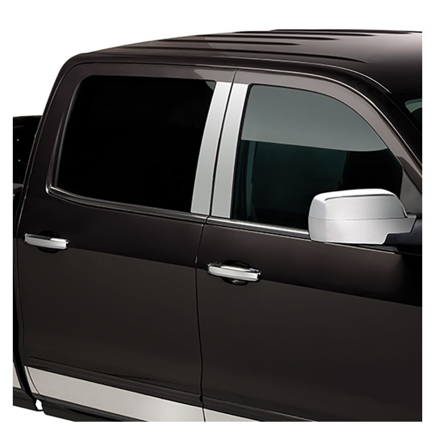 Putco 402671 2020 Silv/Sierra HD 2500/3500 - Crew Cab / Dbl Cab (6pcs) SS Pillar Posts Classic