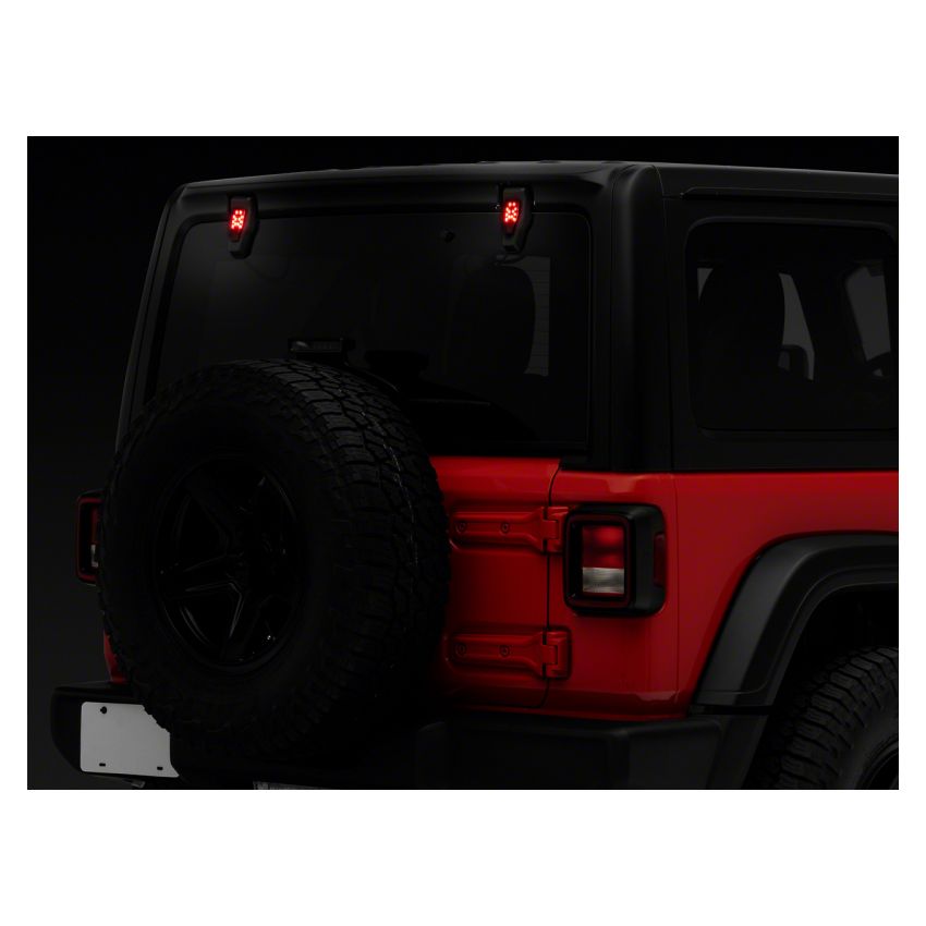 Raxiom J155993-JL 18-23 Jeep Wrangler JL Axial Series Rear Window Glass Hinge LED Lights