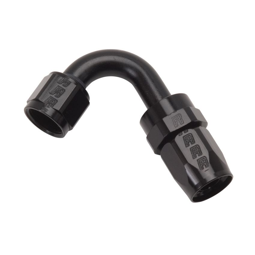 Russell Performance -8 AN Black 120 Degree Full Flow Swivel Hose End