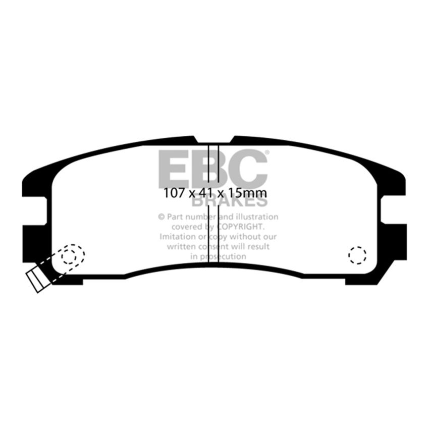 EBC UD383 95-99 Chrysler Sebring Coupe 2.0 Ultimax2 Rear Brake Pads