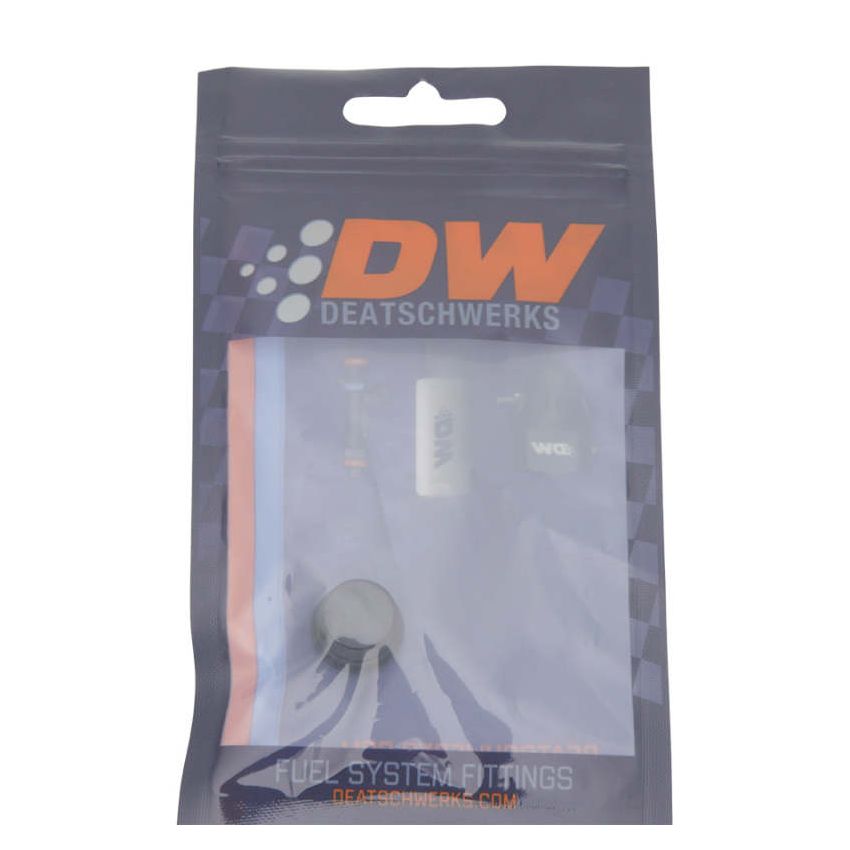 DeatschWerks 6AN ORB Male Plug Low Profile Internal Allen/Hex (Incl O-Ring) - Anodized Matte Black