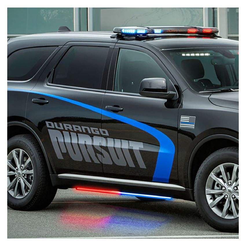 Putco 901201260 11-23 Dodge Durango Blade Rocker Kits Sideliners- Blue & White w/ White Override