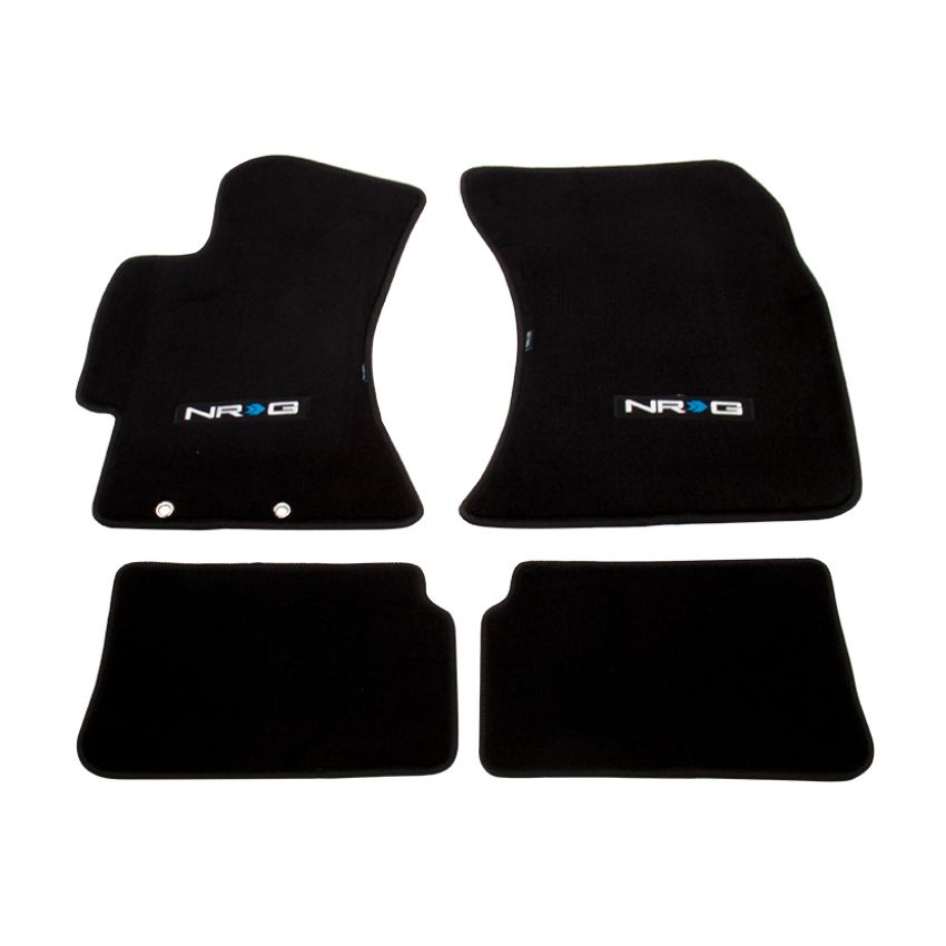 NRG Floor Mats - 2009-2011 Subaru Impreza WRX/STi (NRG Logo) - 4pc.