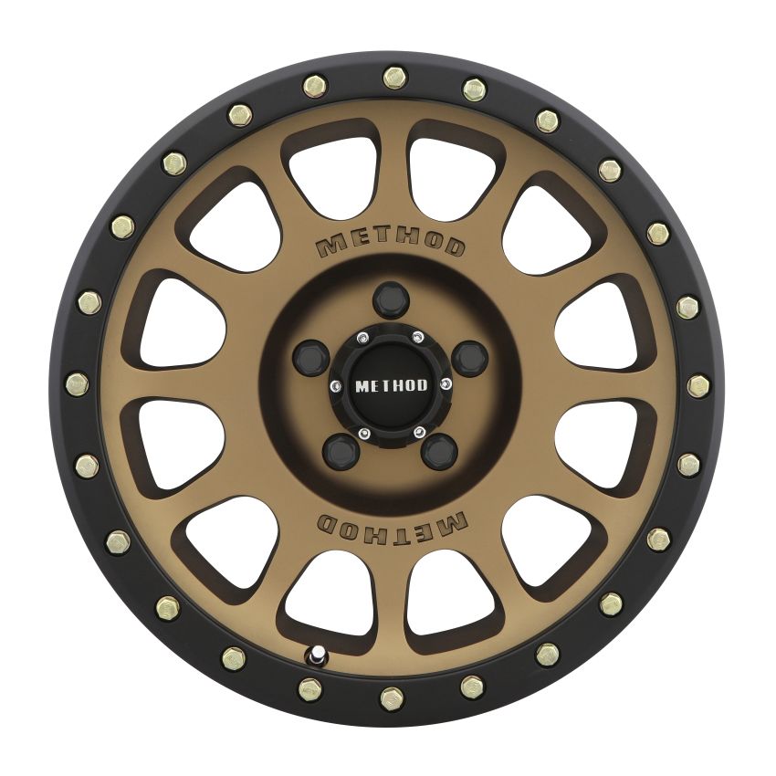Method Wheels MR30521050918N Method MR305 NV 20x10 -18mm Offset 5x5 94mm CB Method Bronze/Black Street Loc Wheel