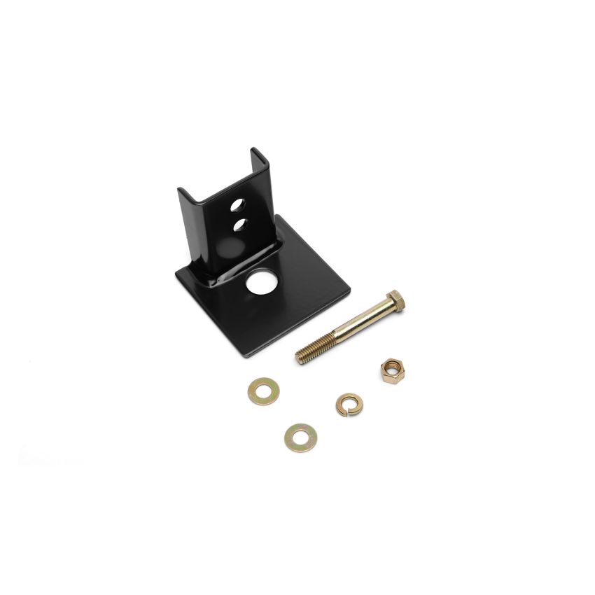 BackRack Antenna Bracket 3.50in Square with 7/8in Hole Safety Rack Louvered Insert