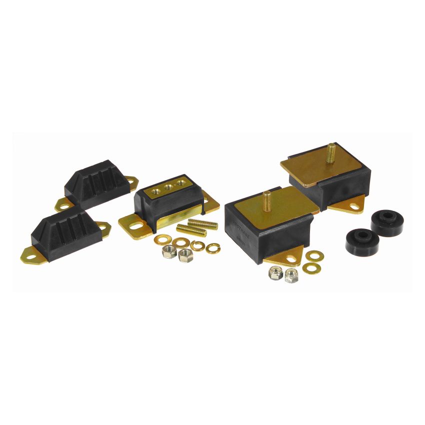 Prothane 76-86 Jeep CJ5/7/8 Drivetrain Kit - Black