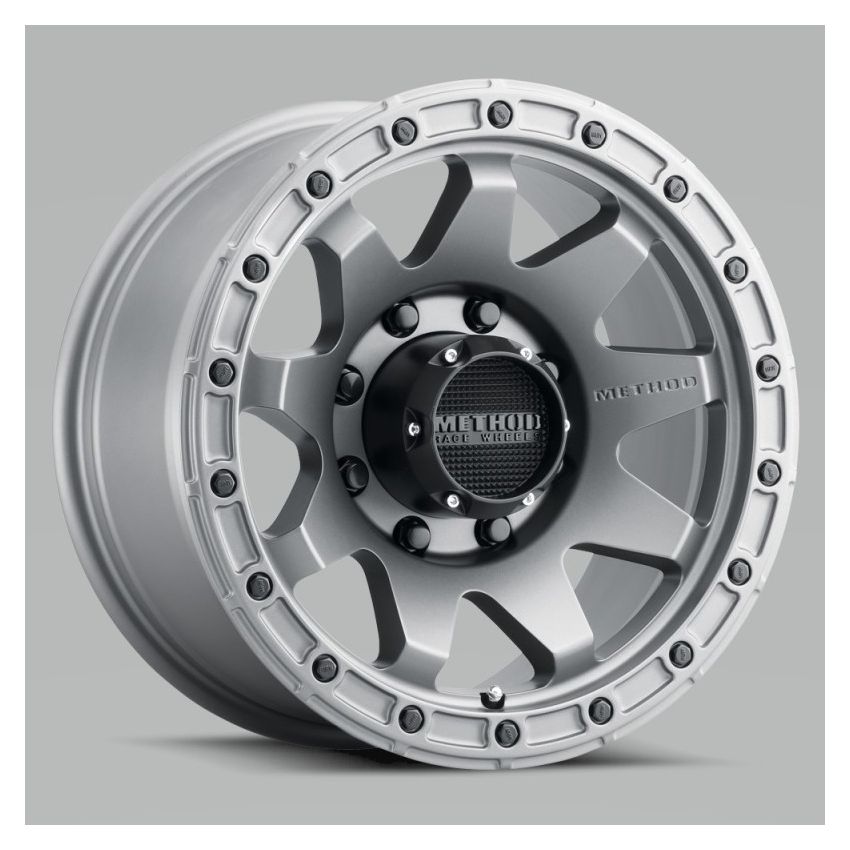 Method MR317 18x9 +18mm Offset 8x6.5 130.81mm CB Matte Titanium Wheel