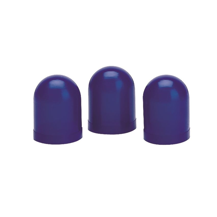 AutoMeter 3207 LIGHT BULB BOOTS, BLUE, QTY. 3