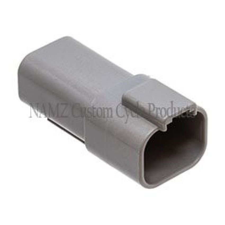 NAMZ DR-4G Deutsch DT Series 4-Wire Receptacle & Wedgelock - Gray (HD 72124-94GY)