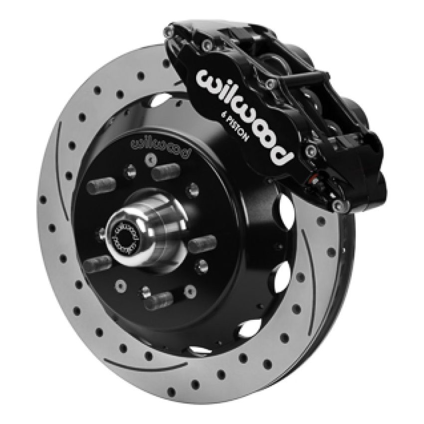 Wilwood 140-17088-D Forged 6 Piston Superlite Caliper, GT 48 Vane Spec37 Drilled & Slotted Rotor - 12.88x1.25