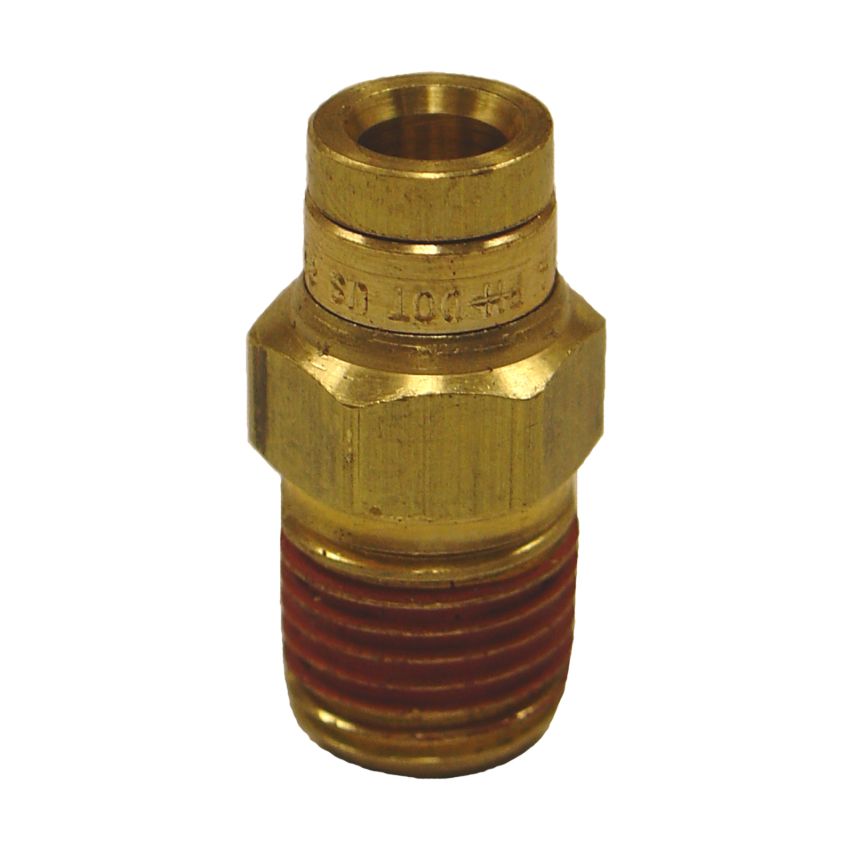 Firestone 3058 Male Connector 5/16in. Push-Lock x 1/4in. NPT Brass Air Fitting - 25 Pack (WR17603058)