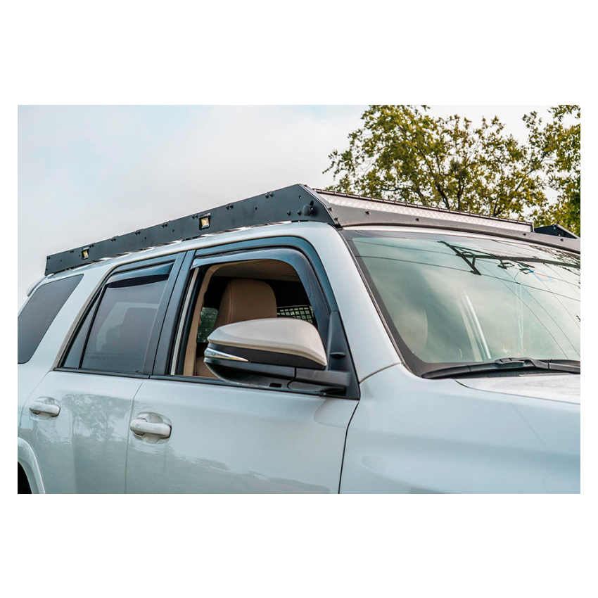 Cali Raised LED CR2836 Cali Raised 10-24 Toyota 4Runner Premium Roof Rack - No Light Bar / No Switch / Cut Outs Only