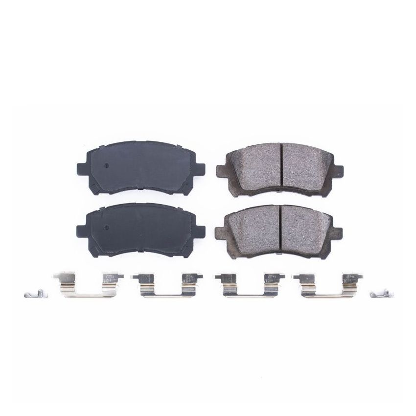 PowerStop 17-721 PowerStop - Z17 Low-Dust Ceramic Brake Pads with Hardware