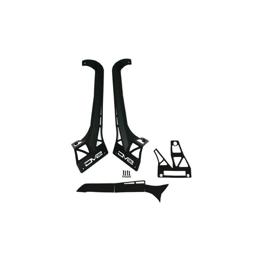 DV8 Offroad 20-22 Jeep JL 392 & JT Mojave A-Pillar Light Bar Mount
