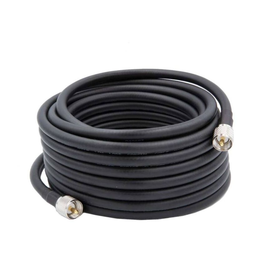 Rugged Radios COAXHD-M2M-25 HD Flag Pole Antenna Coax Cable for Base Camp and Base Stations 25 Foot