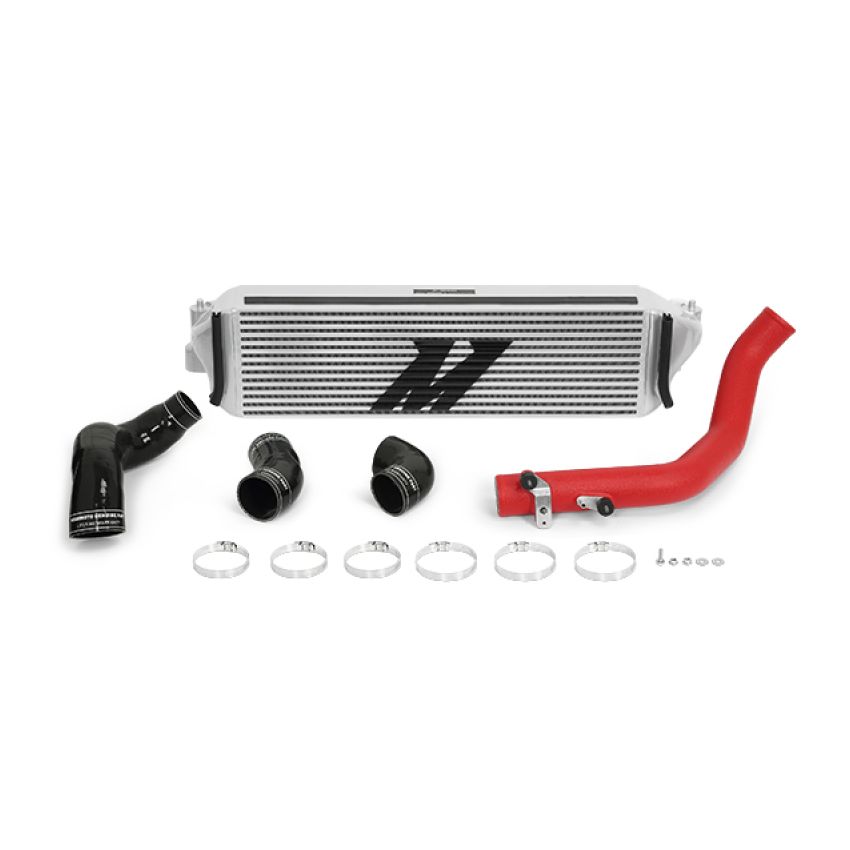Mishimoto 2017+ Honda Civic Type R Intercooler Kit - Silver Intercooler Red Piping