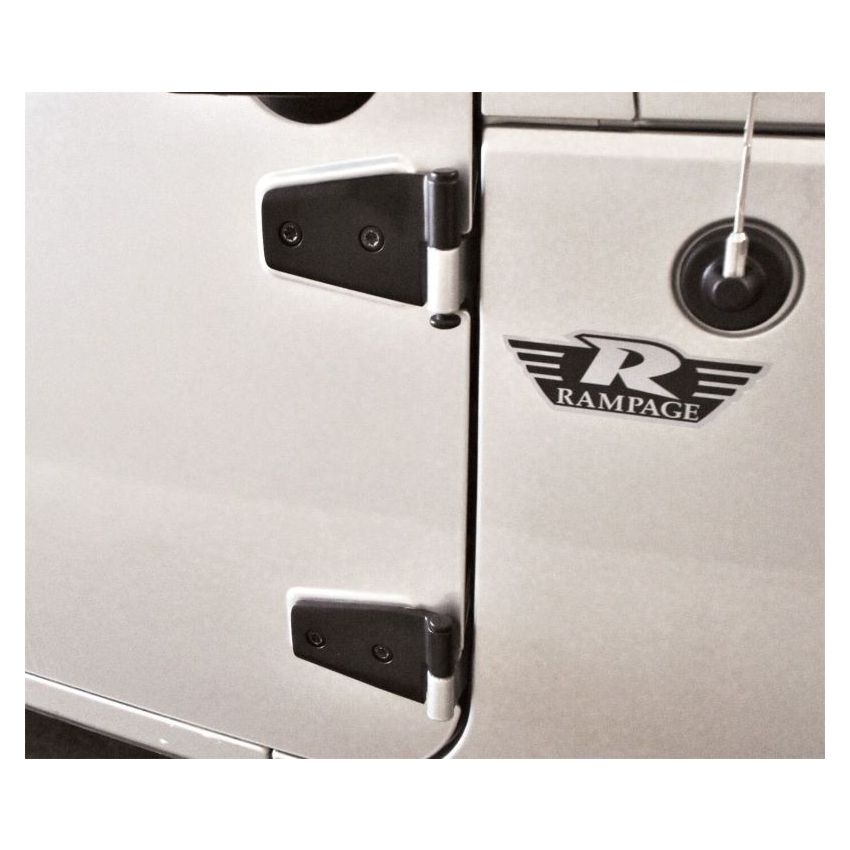 Rampage 2007-2018 Jeep Wrangler(JK) Door Hinges - Black
