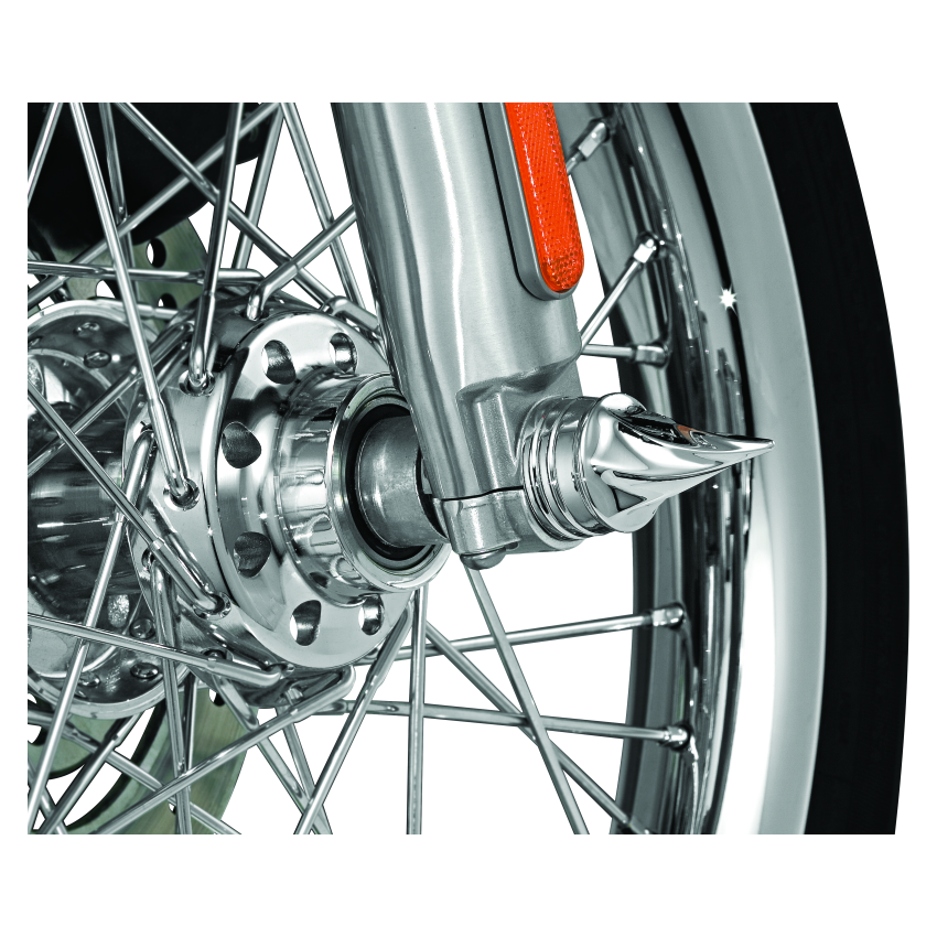 Kuryakyn 1219 Twisted Axle Caps Chrome