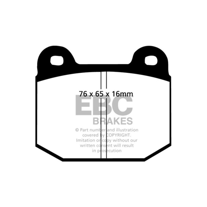 EBC UD109 87-92 Alfa Romeo 75 1.6 Ultimax2 Front Brake Pads