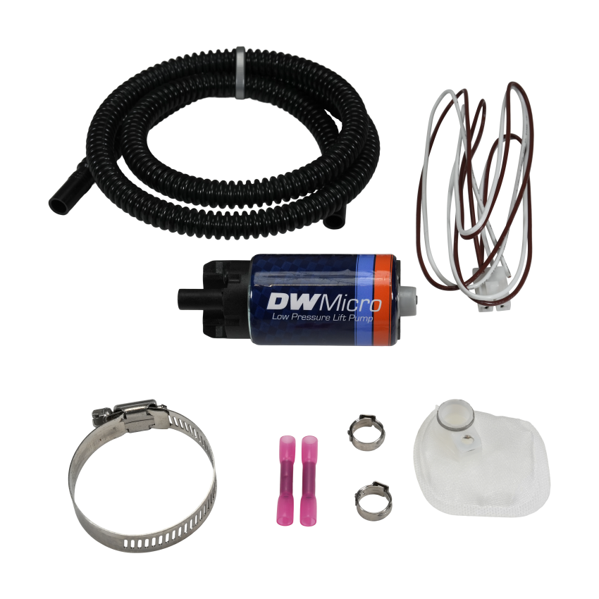 DeatschWerks 9-110-1070 DW Micro Series 210lph Low Pressure Lift Fuel Pump w/ Universal Install Kit