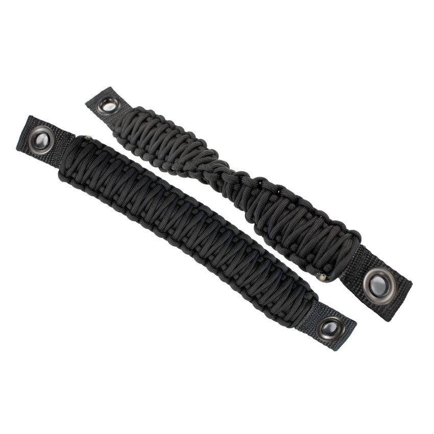Fishbone Offroad 97-06 Jeep Wrangler Paracord Door Handles - Black