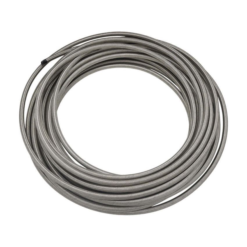 DeatschWerks 6-02-0861-50 6AN Stainless Steel Double Braided PTFE Hose - 50ft