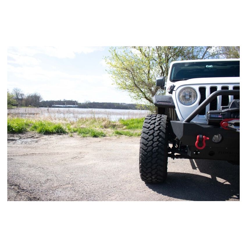 Fishbone Offroad FB23454F 2018+ Jeep Wrangler JL/JLU/2020+ Gladiator JT  Steel Front Fender Flares  - Black
