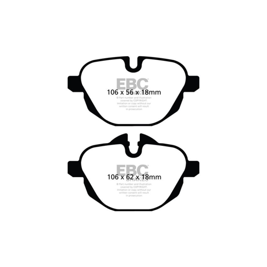 EBC UD1473 11+ BMW X3 2.0 Turbo (F25) Ultimax2 Rear Brake Pads