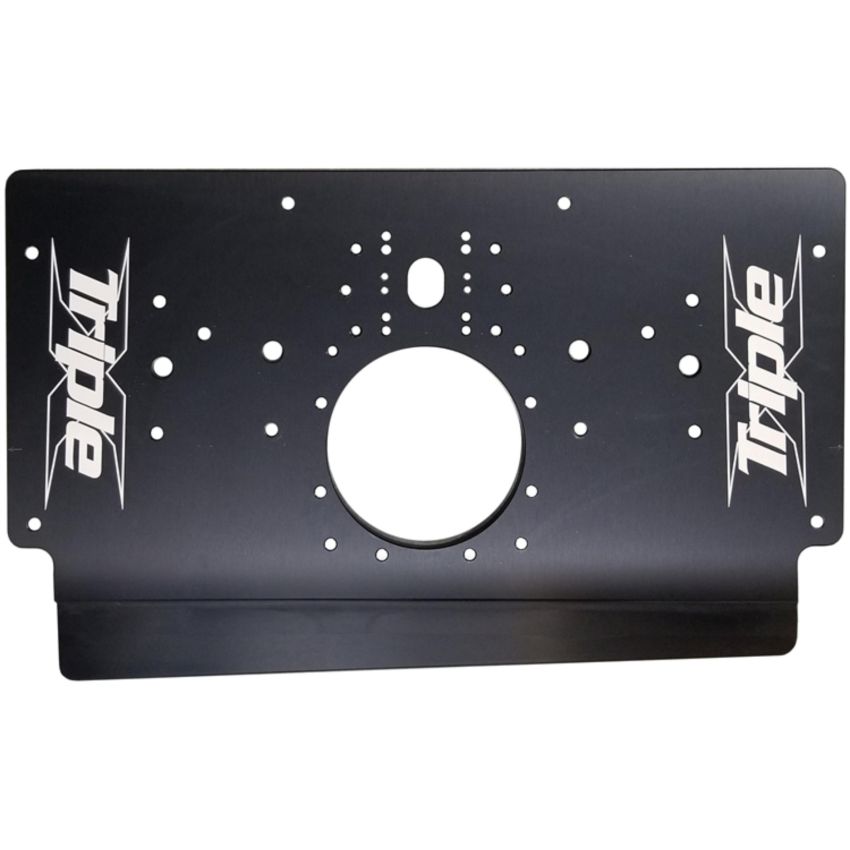 TRIPLE X RACE COMPONENTS TXRSC-EG-0231BLK Sprint Car Rear Motor Plate Long Black