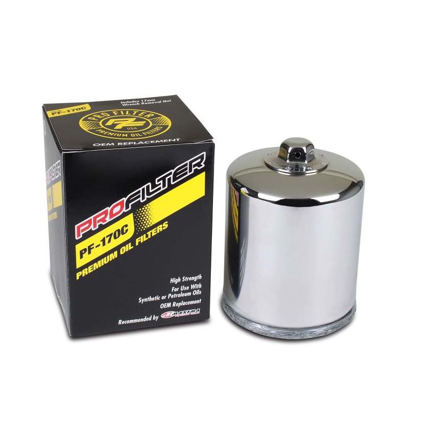 ProFilter PF-170C Harley Spin-On Chrome Various Performance Oil Filter
