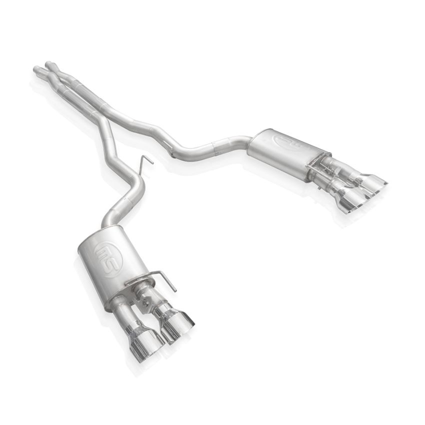 Stainless Works GT500CBXFCR 2020 Ford GT500 Redline Catback X-Pipe Exhaust Factory Connect - Polished Tips