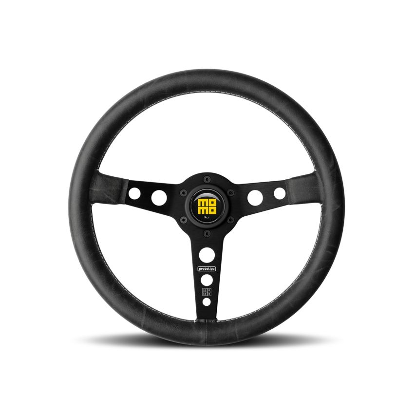 Prototipo Heritage Steer ing Wheel Leather Black