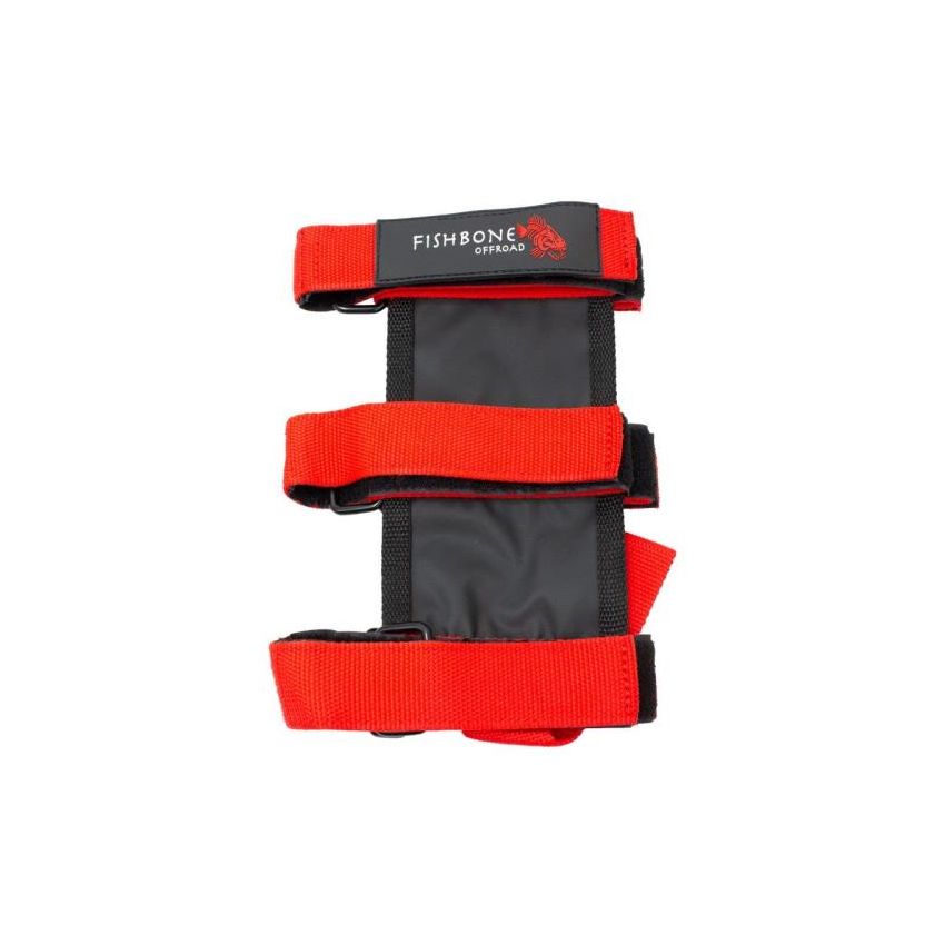Fishbone Offroad Padded Roll Bar Red Fire Extinguisher Holder