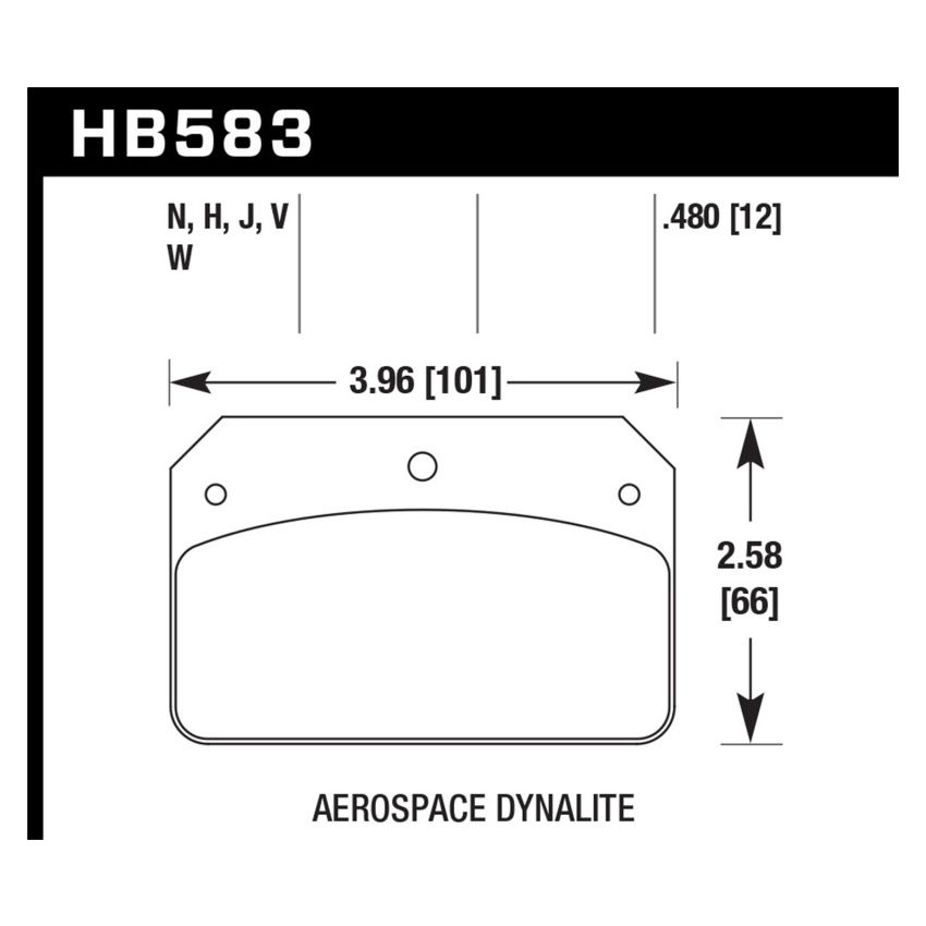 Hawk Performance HB583F.480 HPS Disc Brake Pad