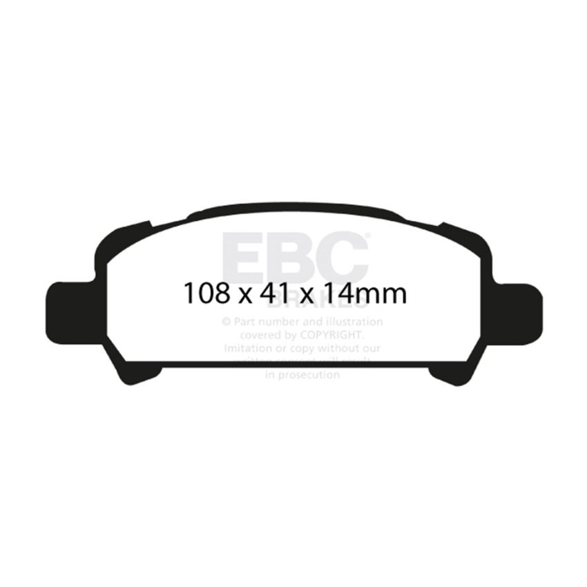 EBC 02-06 Subaru Baja 2.5 Ultimax2 Rear Brake Pads