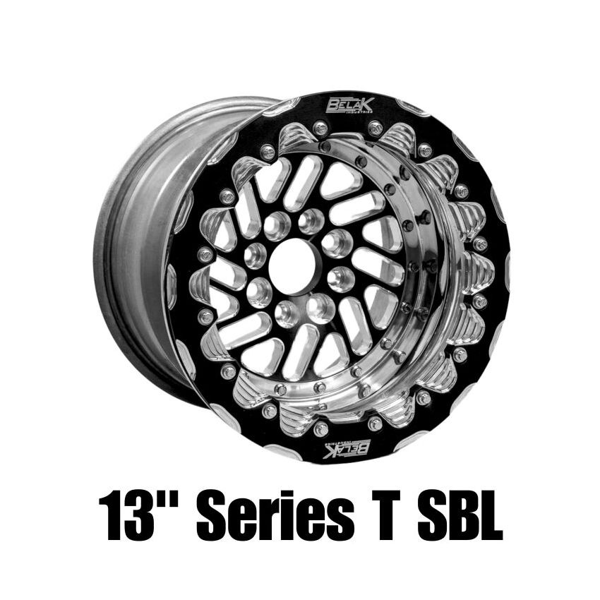 Belak Wheels 13104100ST5BS-SBL Belak 13x10 / 5in BS / 4x100 BP / High Pad / Series Twisted Wheel - Single Beadlock