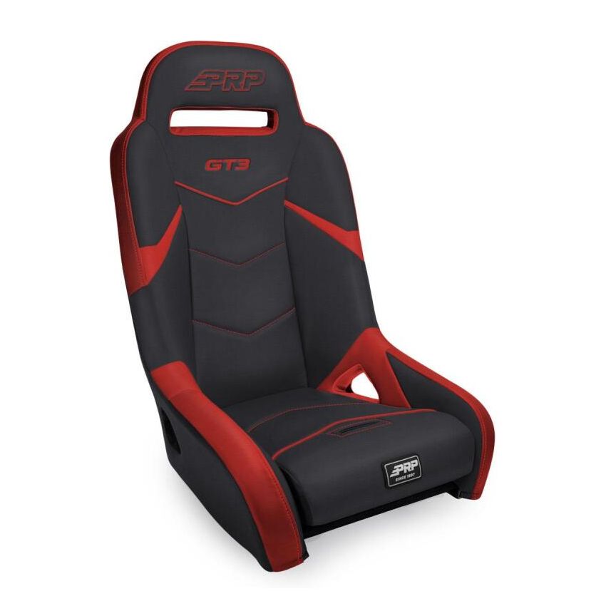 PRP Seats A7301-PORXP-204 PRP Polaris RZR PRO XP/PRO R/Turbo R GT3 Suspension Seat- Black/Red