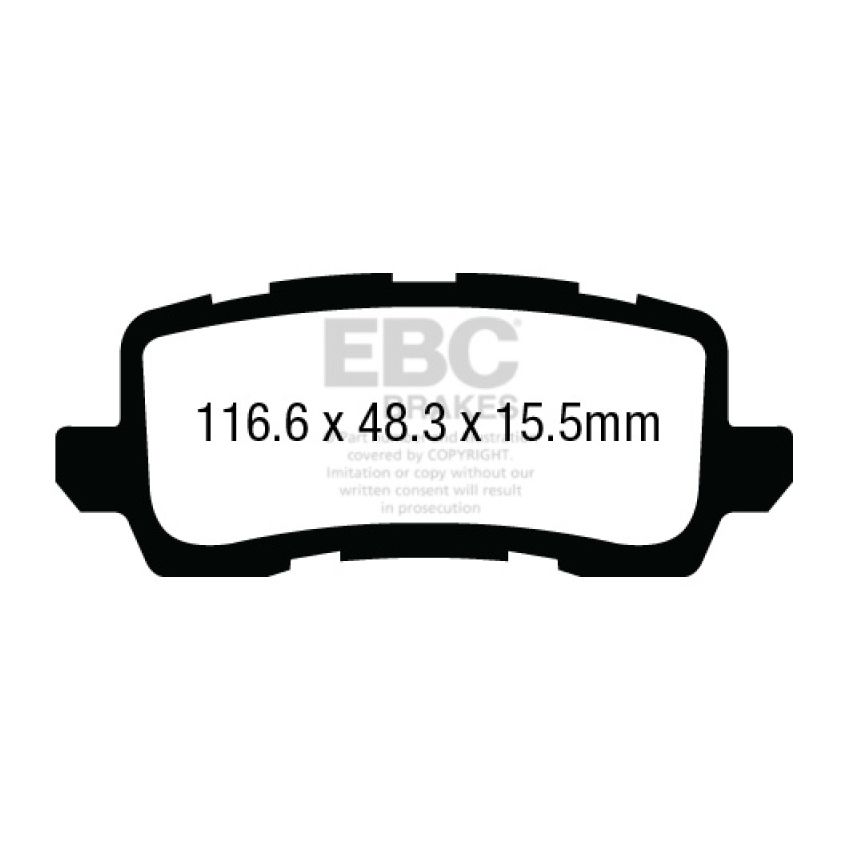 EBC DP23018 13+ Acura RLX 3.5 Greenstuff Rear Brake Pads