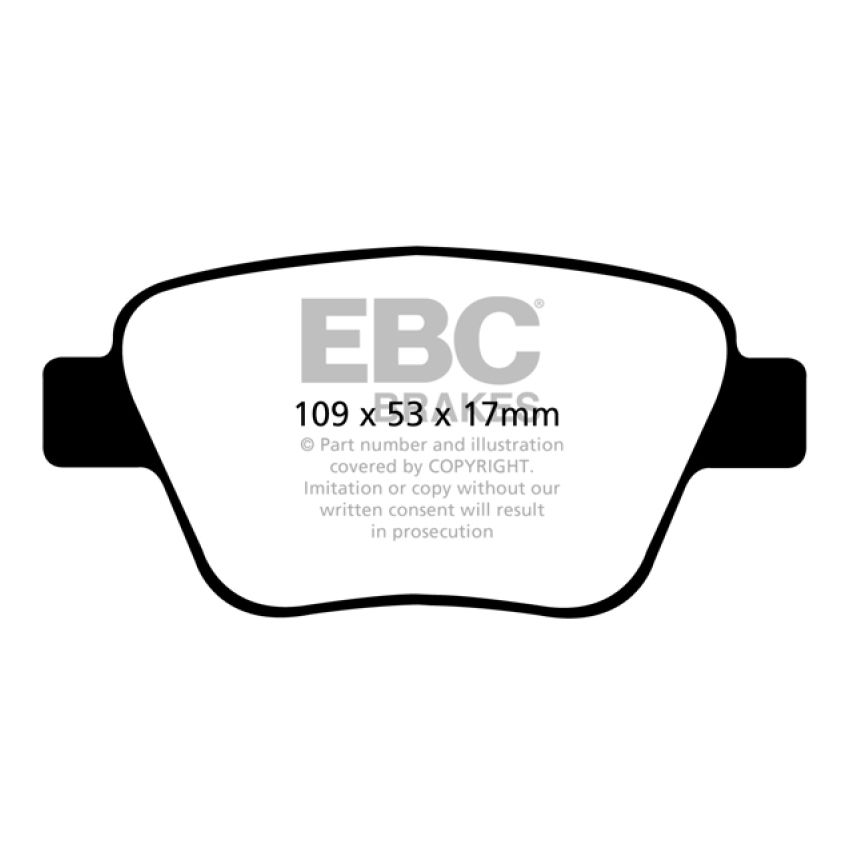 EBC UD1456 10-13 Audi A3 2.0 Turbo (Bosch rear caliper) Ultimax2 Rear Brake Pads
