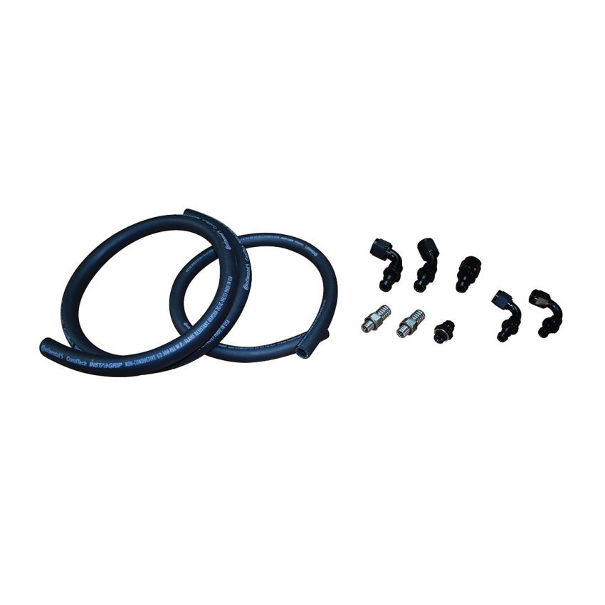 Fleece Performance 10-15 Dodge 6.7L Cummins Fuel Distribution Block Hose and Fitting Kit