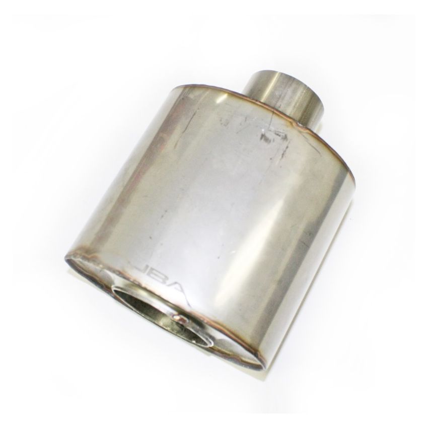 JBA Universal Straight-Through 304SS Muffler 6x6x4 2.5in Inlet Diameter Center/Center