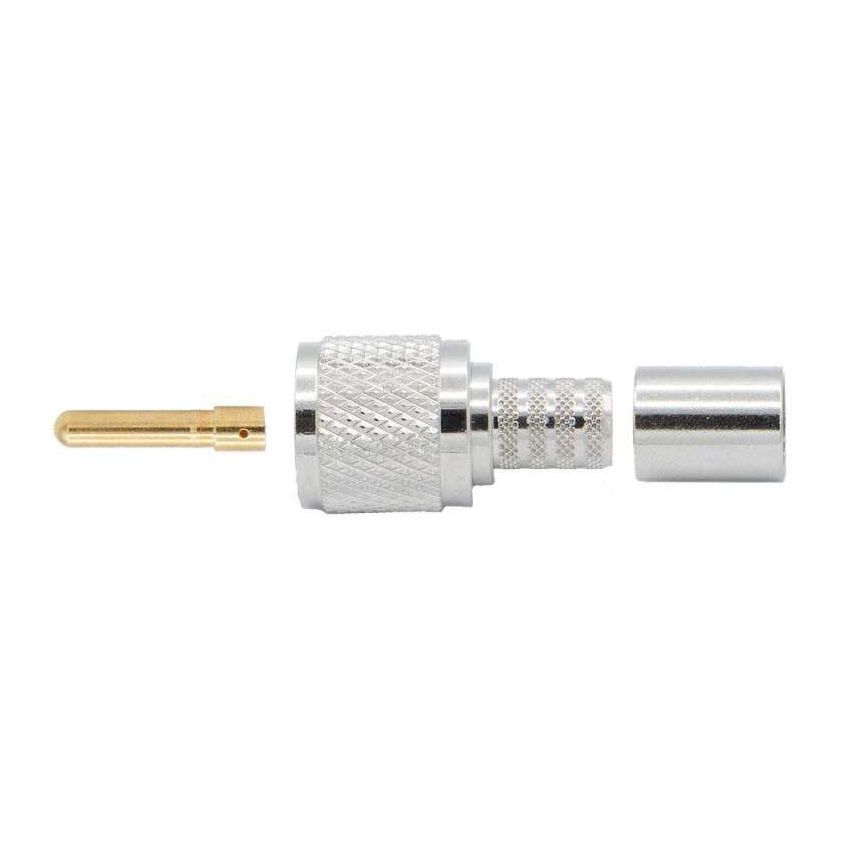 Rugged Radios UHF-CONN-M-LMR400 Crimp-on Male PL-259 UHF Connector for Rugged LMR400-UF - RG8 Cable