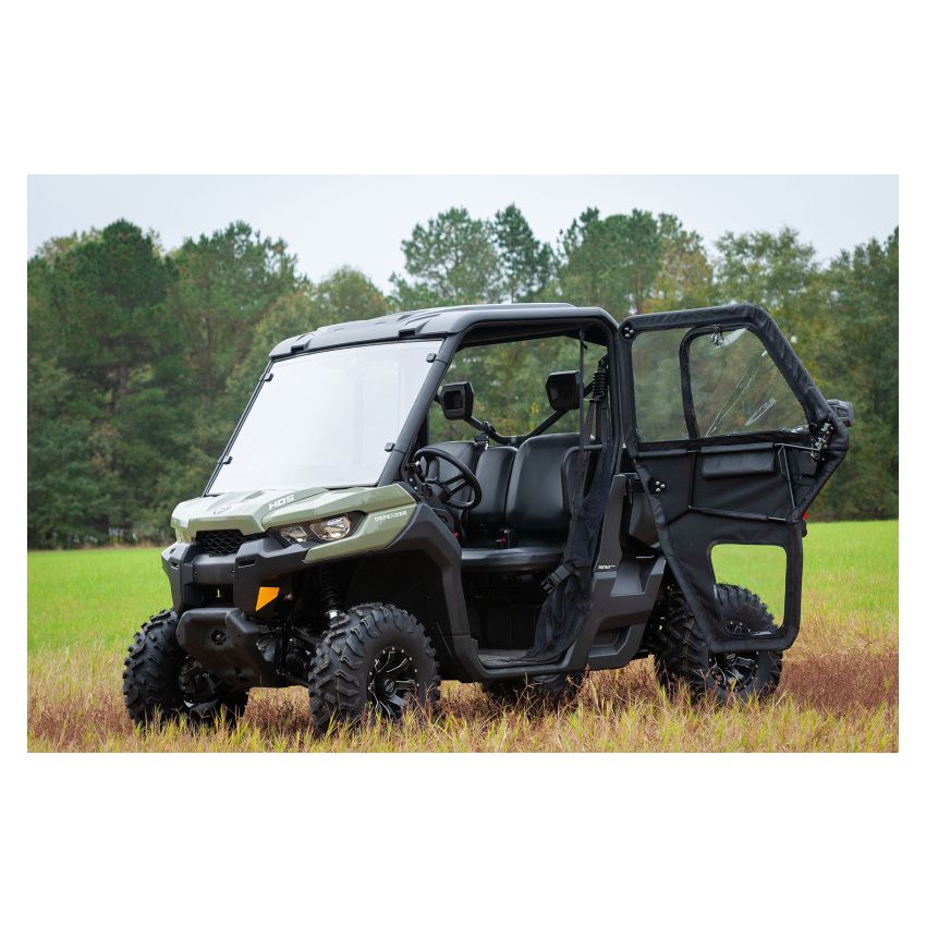 Seizmik 52-06027KIT 16-24 Can Am Defender HD5-HD10 Front Soft Door Kit