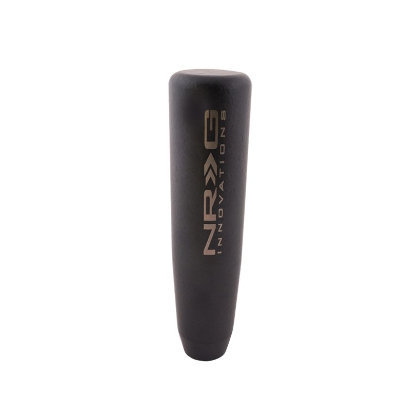 NRG Universal Short Shifter Knob - 5in. Length / Heavy Weight 1.27Lbs. - Black Wrinkle Finish