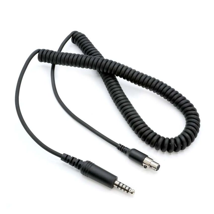 Rugged Radios CC-FIRECOM-5 Firetruck Intercom Headset Coil Cord for Firecom Style Jacks 5 Foot