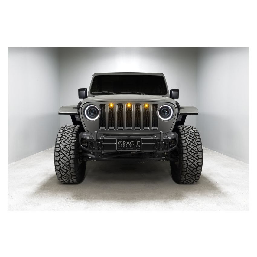 Oracle Lighting 5839-335 Oculus ColorSHIFT Bi-LED Projector Headlights -Jeep Wrangler JL / Gladiator JT