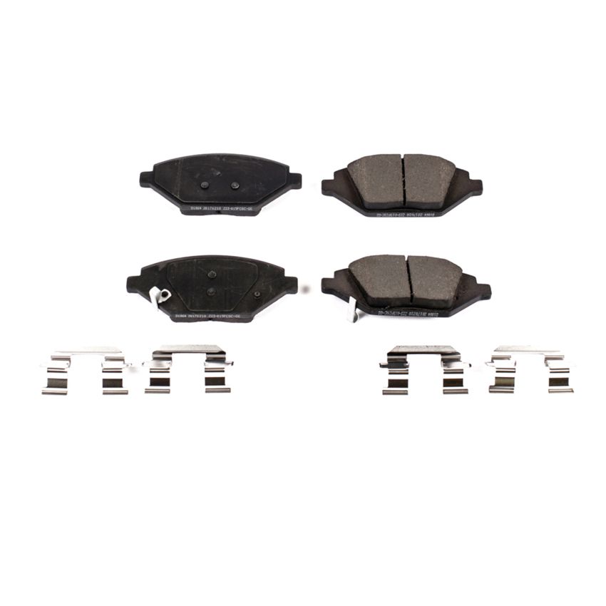 PowerStop 17-1864 PowerStop - Z17 Low-Dust Ceramic Brake Pads with Hardware