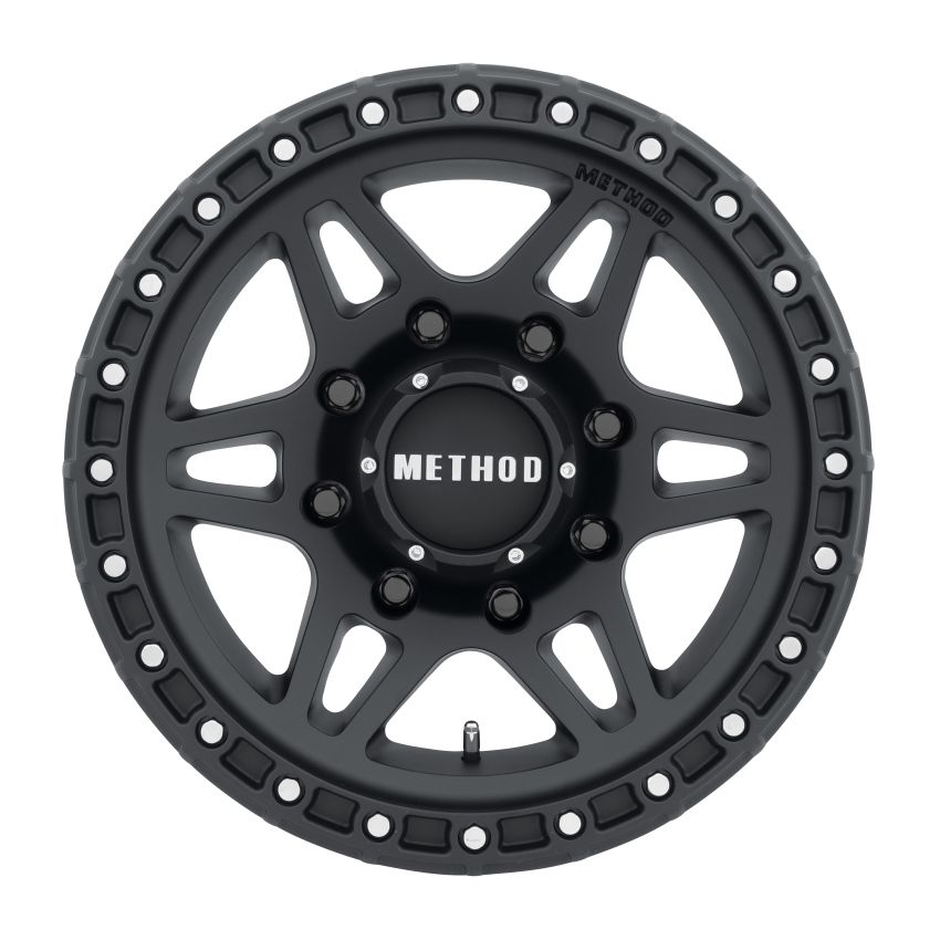 Method Wheels MR31289087518 Method MR312 18x9 +18mm Offset 8x170 130.81mm CB Matte Black Wheel