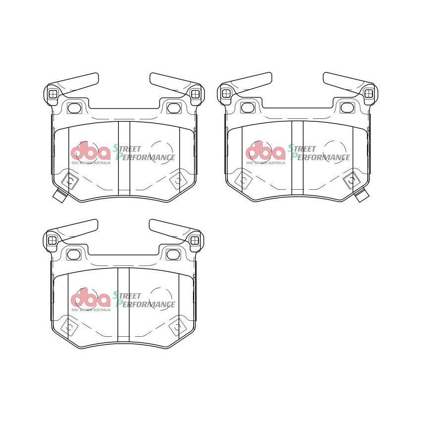 DBA DB15004SP 2018+ Kia Stinger V6 Twin Turbo SP Performance Rear Brake Pads