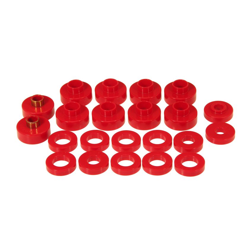 Prothane 1-102 76-79 Jeep CJ5/CJ7 Body Mount 22 Bushing Kit - Red